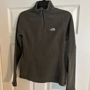 Gray North Face Quarter Zip